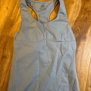 Elegant Blue Racerback Tank Top